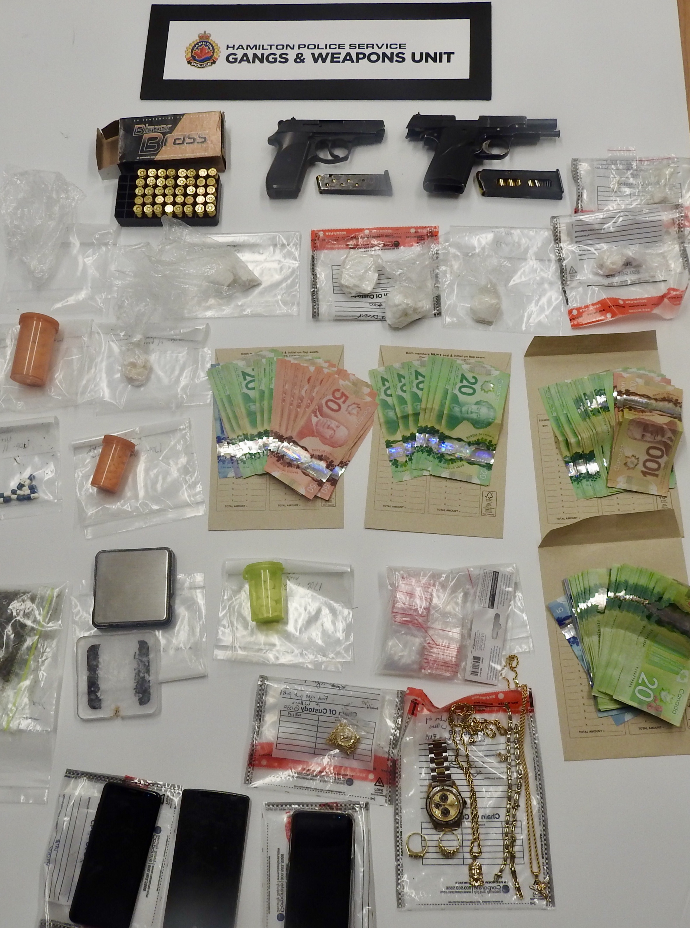 Guns Drugs And Cash Seized From Two Hamilton Homes Chch 