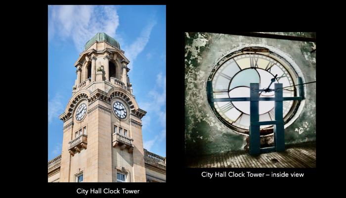 Repairs began this week to Brantford city hall clock tower