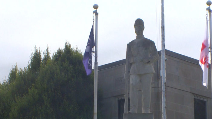 Statue of Alexander Watson removed from St. Catharines city hall