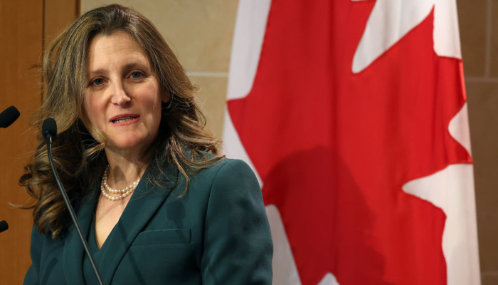 WATCH: Deputy Prime Minister Chrystia Freeland speaks in Brant County